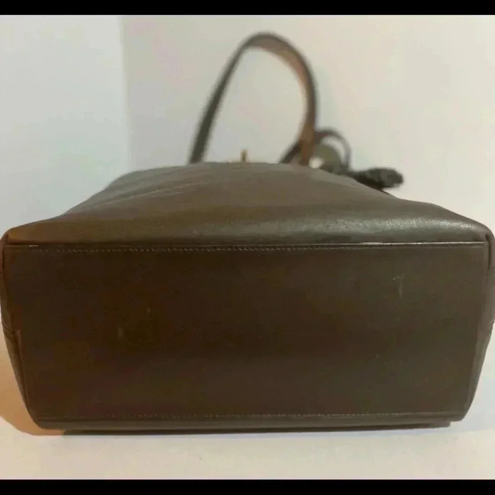 Coach vintage brown leather tote handbag